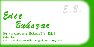 edit bukszar business card